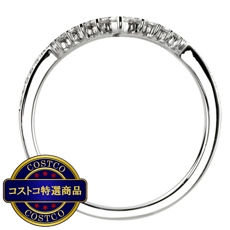 (コストコ) 18K ホワイトゴールド 0.31カラット ダイヤモンド ティアラ リング - 画像 (3)