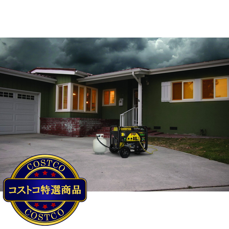 (コストコ) チャンピオン 発電機 7000W 50/60Hz ガソリン/LPガス対応 - 画像 (2)