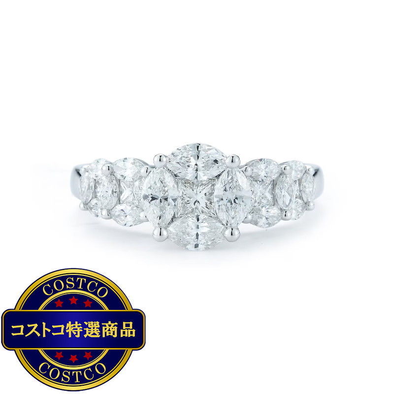 (コストコ) 18K ホワイトゴールド 1.72カラット ダイヤモンドリング