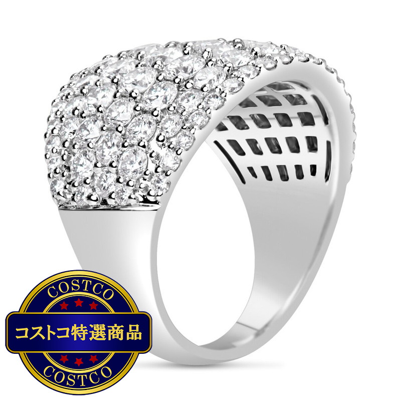 (コストコ) 18K ホワイトゴールド 3.14カラット ダイヤモンド リング - 画像 (2)
