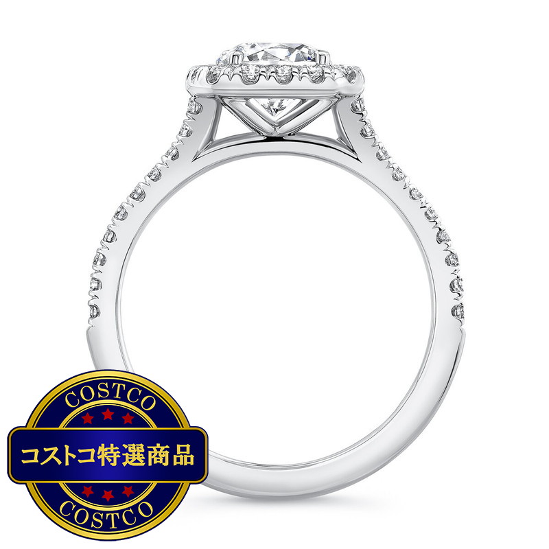 (コストコ) プラチナ 1.44カラット クッションダイヤモンド リング - 画像 (2)