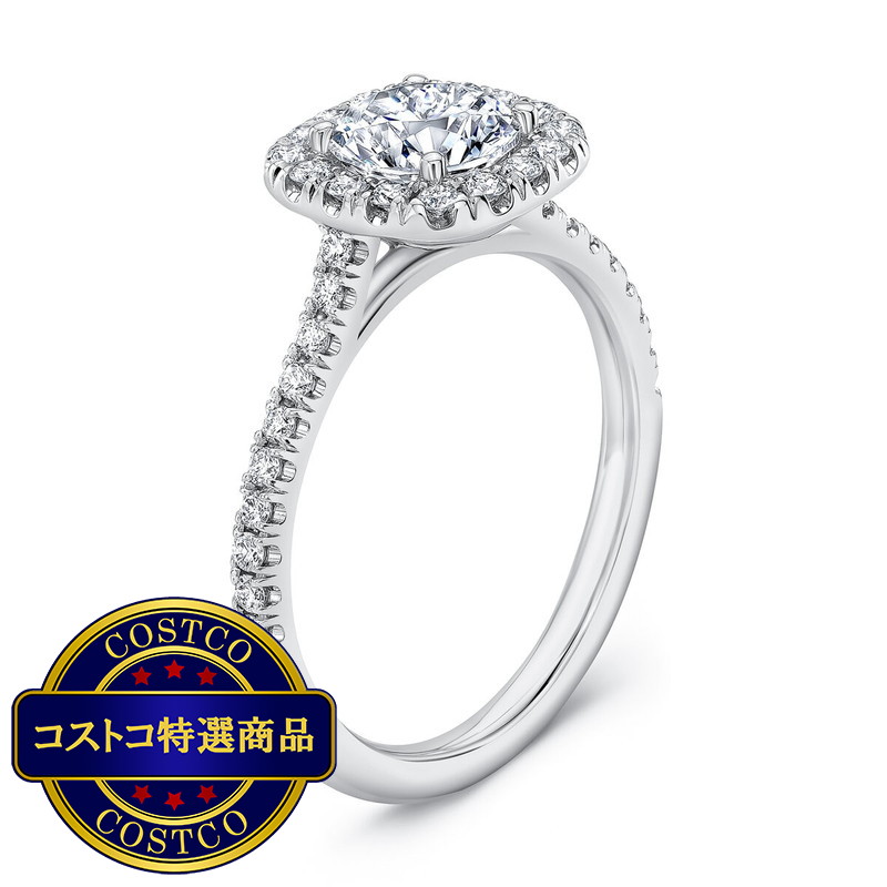 (コストコ) プラチナ 1.44カラット クッションダイヤモンド リング - 画像 (3)
