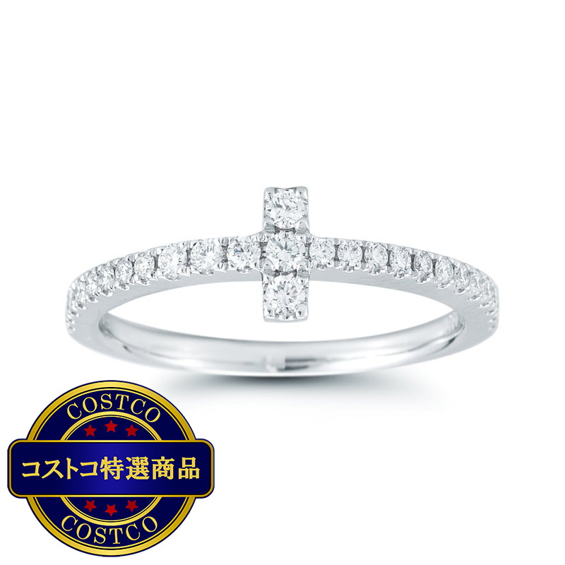 (コストコ) 18K ホワイトゴールド 0.28カラット ダイヤモンドリング - 画像 (2)