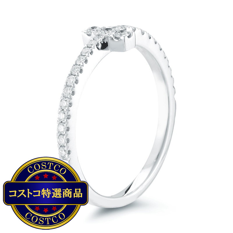 (コストコ) 18K ホワイトゴールド 0.28カラット ダイヤモンドリング - 画像 (3)