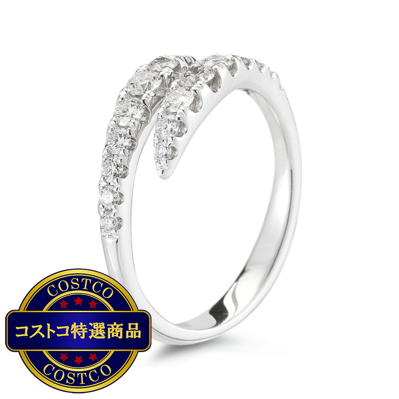 (コストコ) 18K ホワイトゴールド 0.59カラット ダイヤモンドリング - 画像 (3)