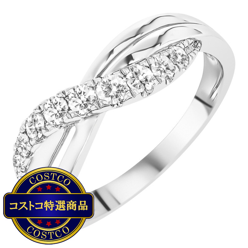 (コストコ) 18K ホワイトゴールド 0.33カラット ダイヤモンドリング - 画像 (2)