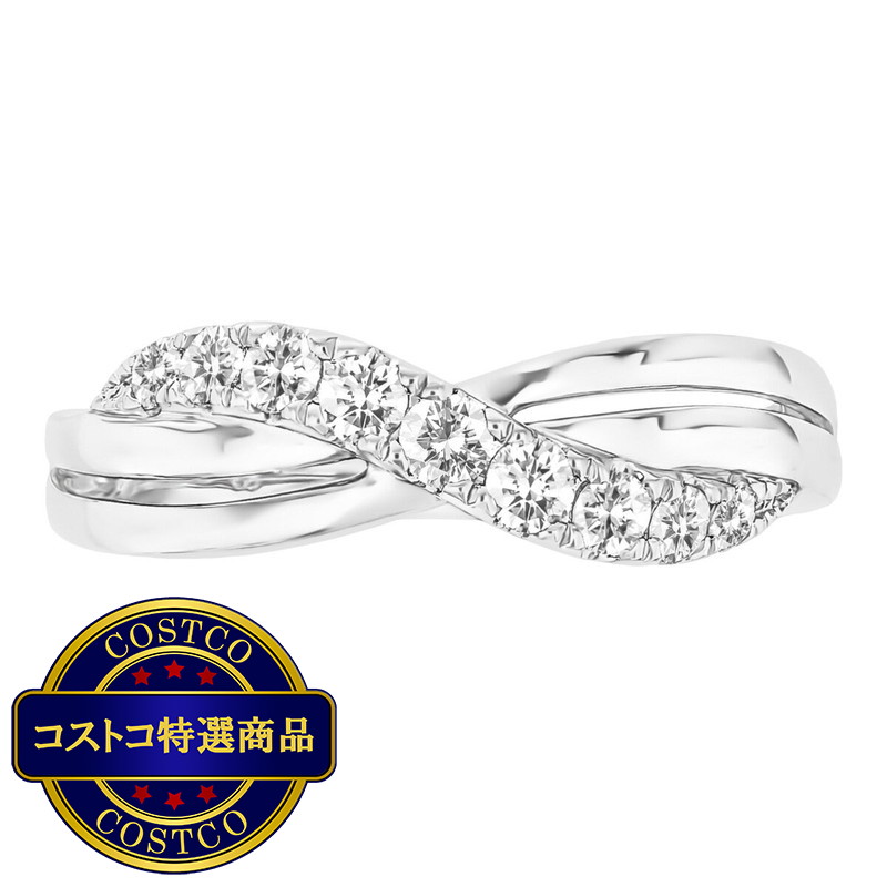 (コストコ) 18K ホワイトゴールド 0.33カラット ダイヤモンドリング