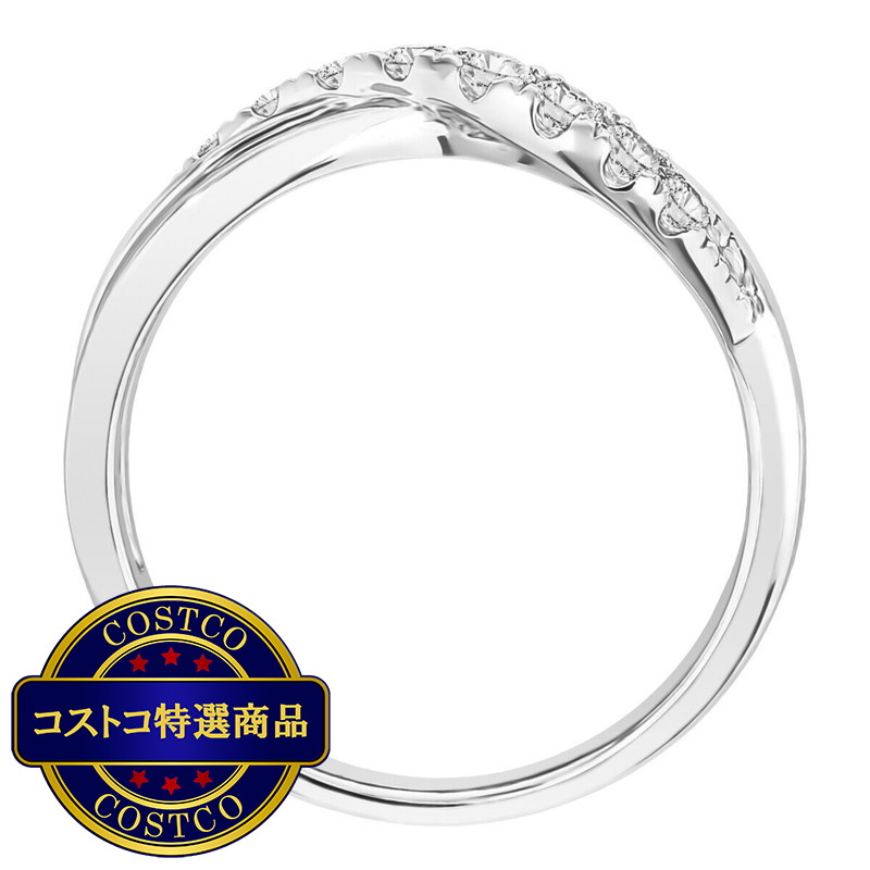 (コストコ) 18K ホワイトゴールド 0.33カラット ダイヤモンドリング - 画像 (3)