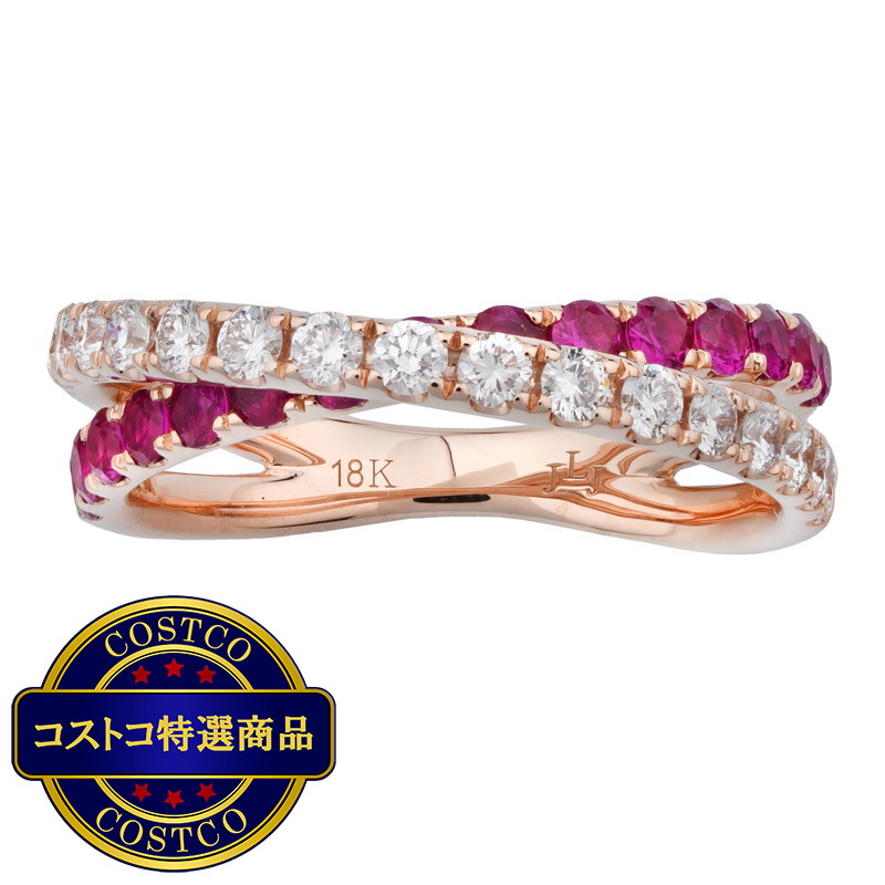 (コストコ) 18K ローズゴールド 0.45カラット ダイヤモンドリング
