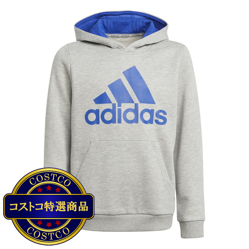 (コストコ) アディダス キッズ エッセンシャル ビッグロゴ フーディ - 画像 (2)