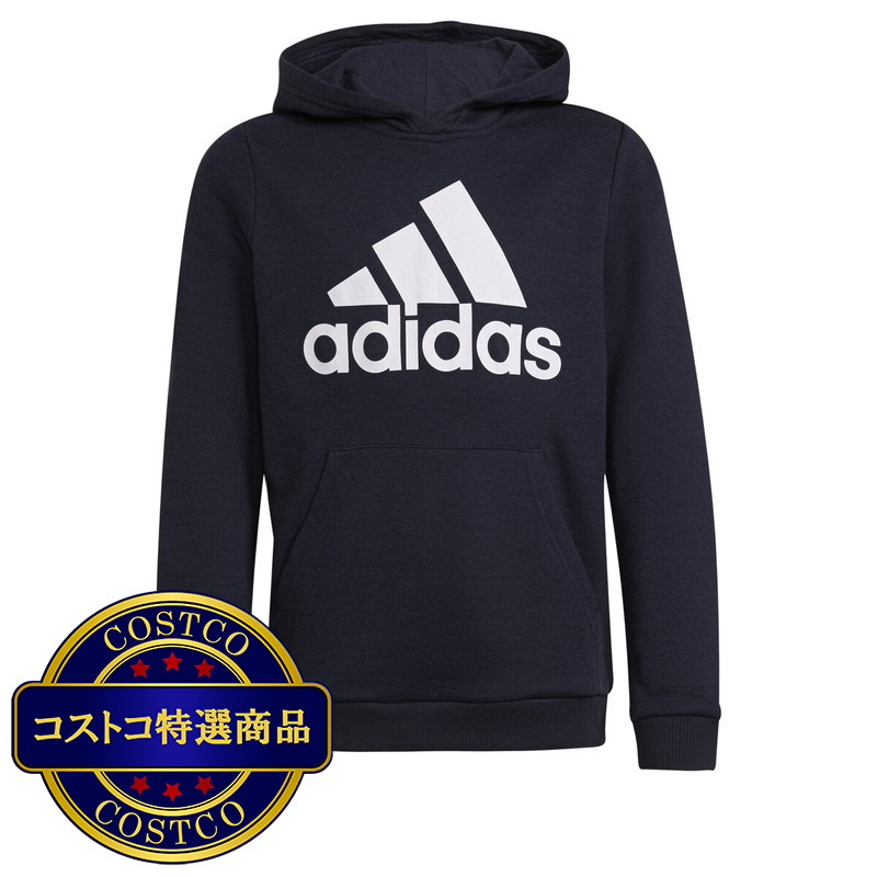 (コストコ) アディダス キッズ エッセンシャル ビッグロゴ フーディ - 画像 (3)
