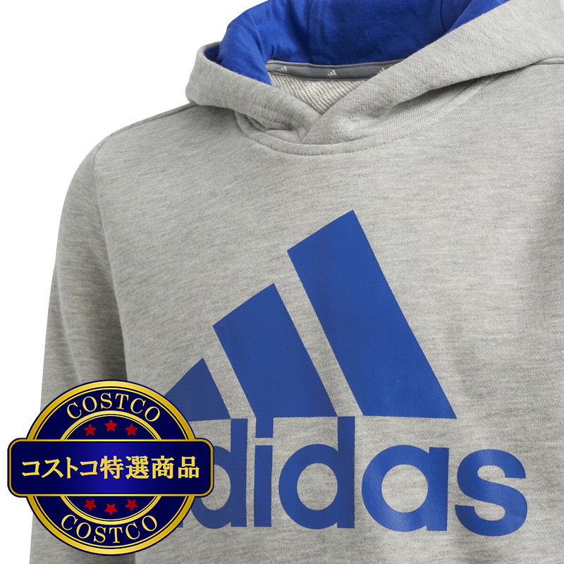 (コストコ) アディダス キッズ エッセンシャル ビッグロゴ フーディ - 画像 (4)