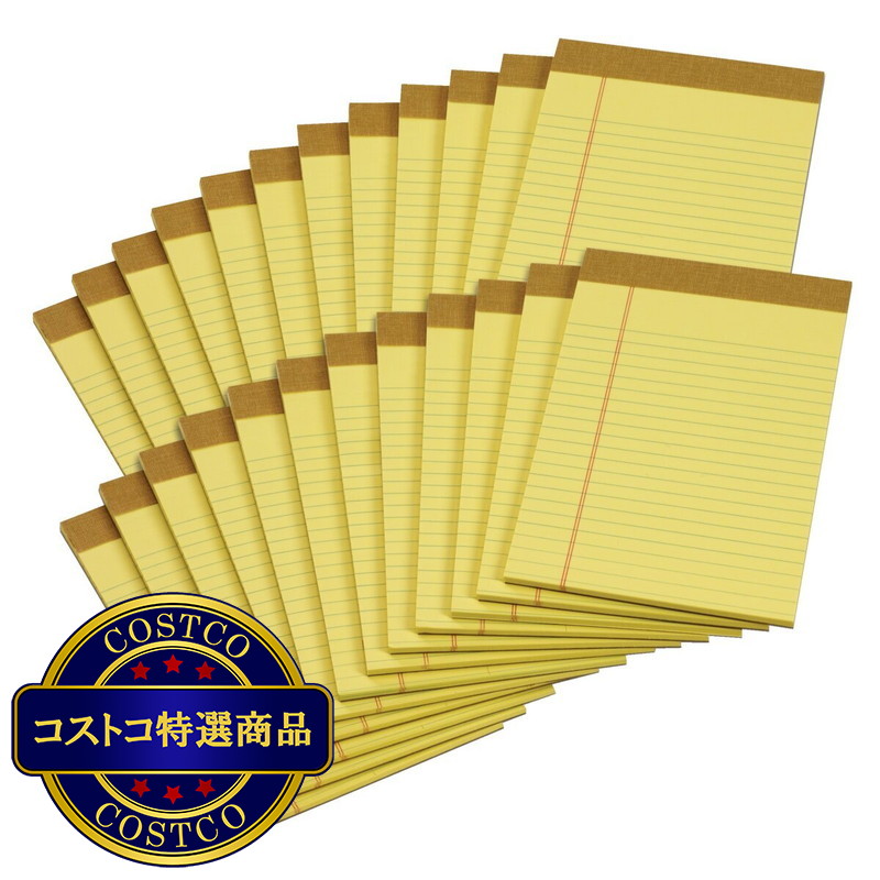 (コストコ) ジュニアサイズイエローパッド 24冊入