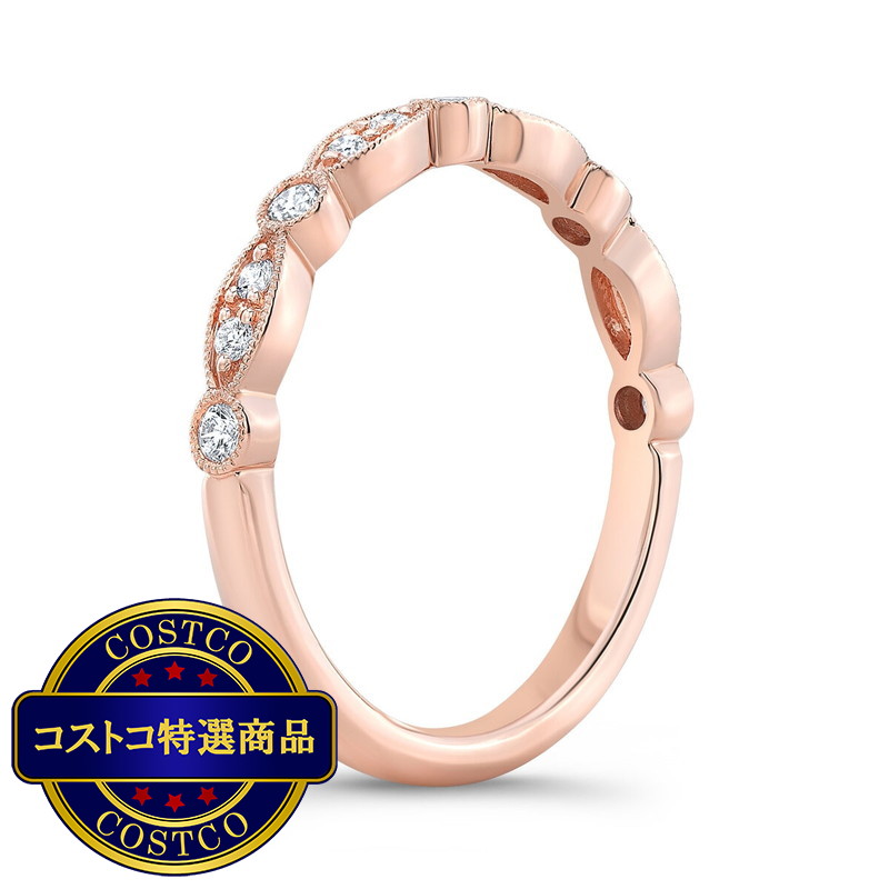 (コストコ) 18K ローズゴールド 0.2カラット ダイヤモンド リング - 画像 (2)