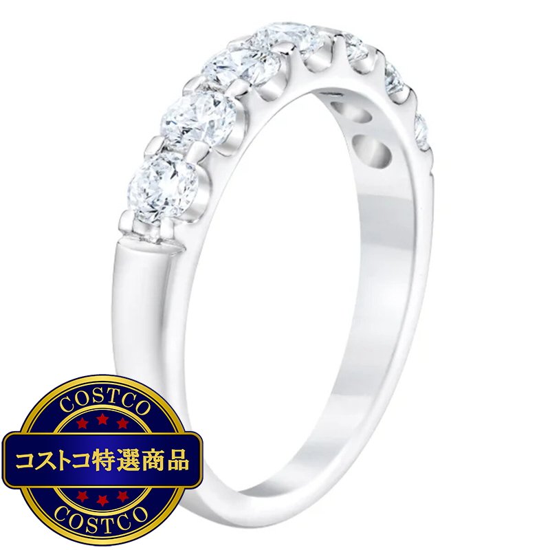 (コストコ) 14K ホワイトゴールド 1.00カラット 7石 ダイヤモンド リング - 画像 (2)