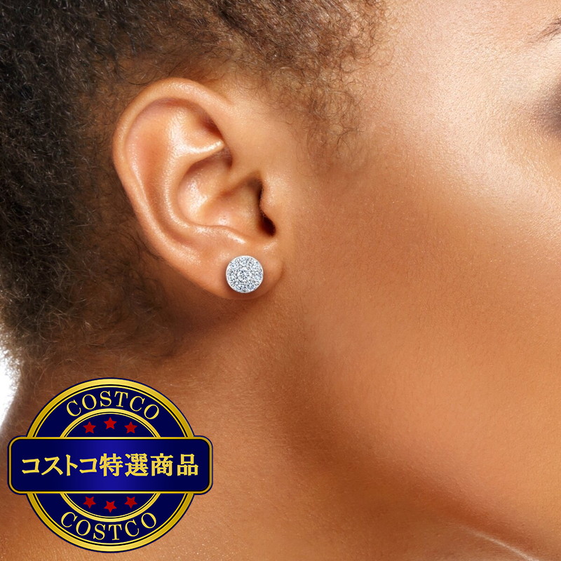 (コストコ) 18K ホワイトゴールド 1.50カラット ダイヤモンド ピアス - 画像 (3)