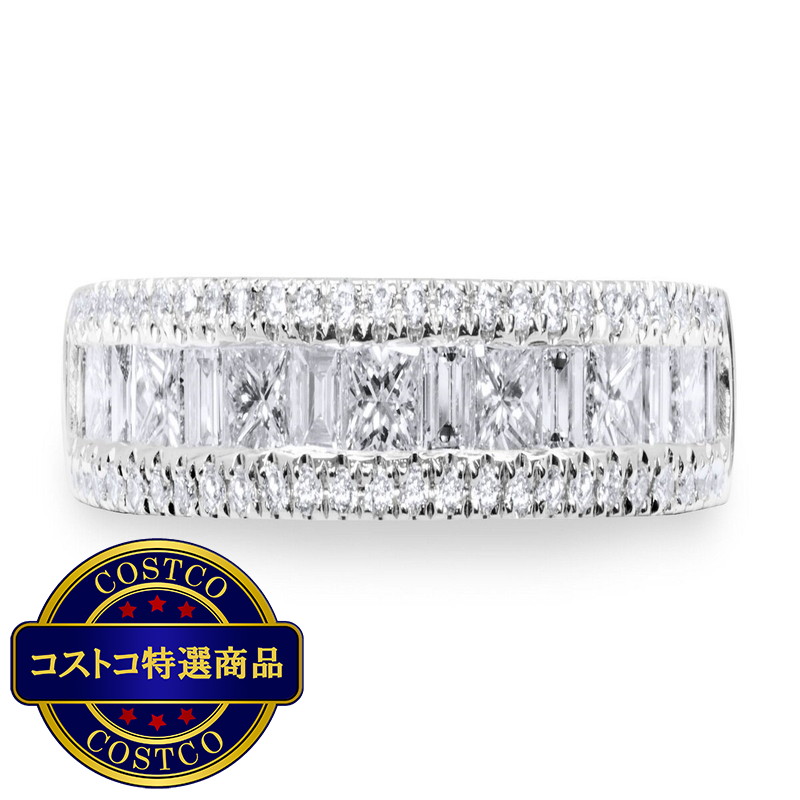 (コストコ) 18Kホワイトゴールド 1.79カラット バゲットダイヤモンド リング - 画像 (2)