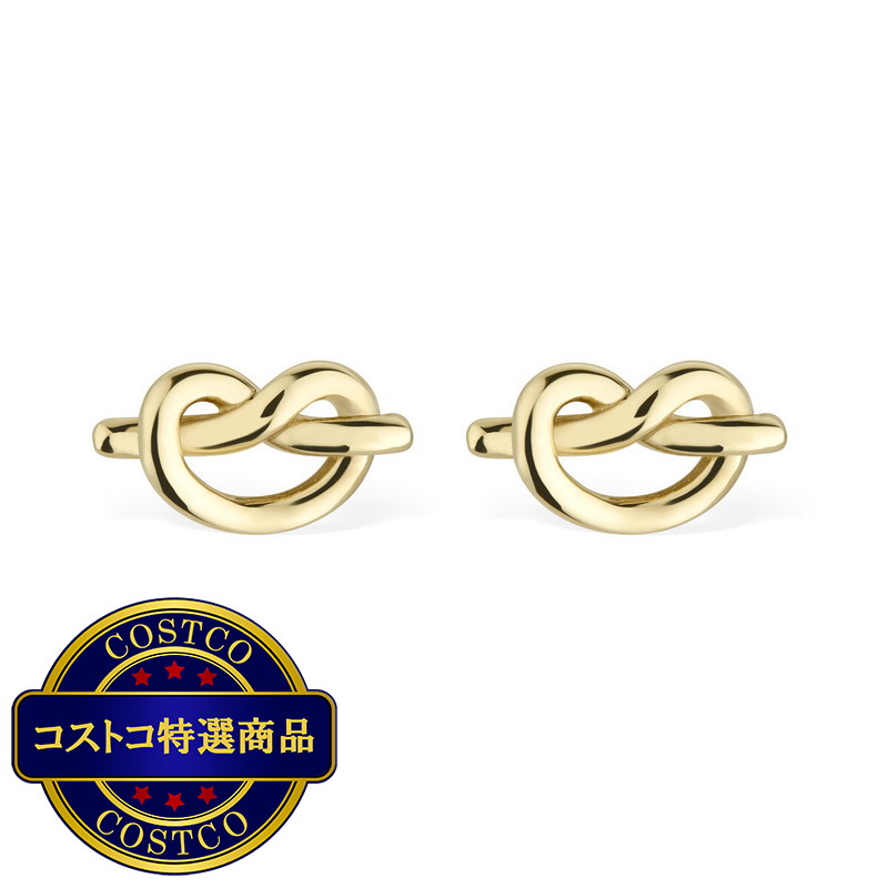 (コストコ) 18Kイエローゴールド ラブノット ピアス