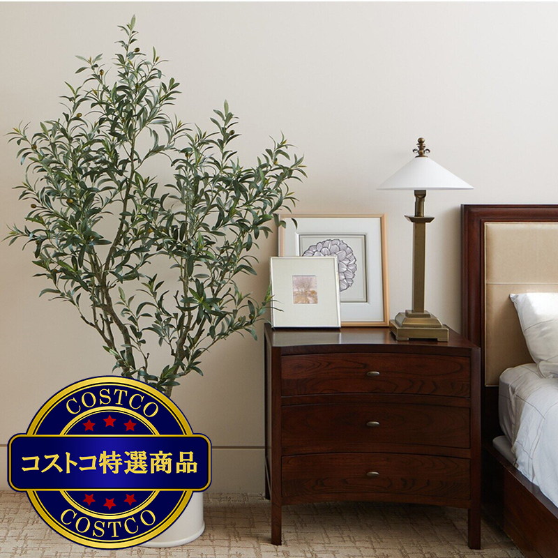(コストコ) CG HUNTER 人工観葉植物 オリーブ 約199cm