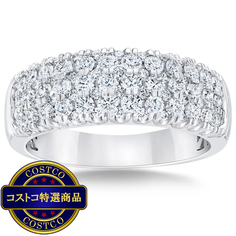(コストコ) 14K ホワイトゴールド 1.00カラット ダイヤモンド リング