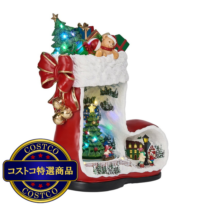 (コストコ) ブーツ型 クリスマス デコレーション 8曲入り - 画像 (2)