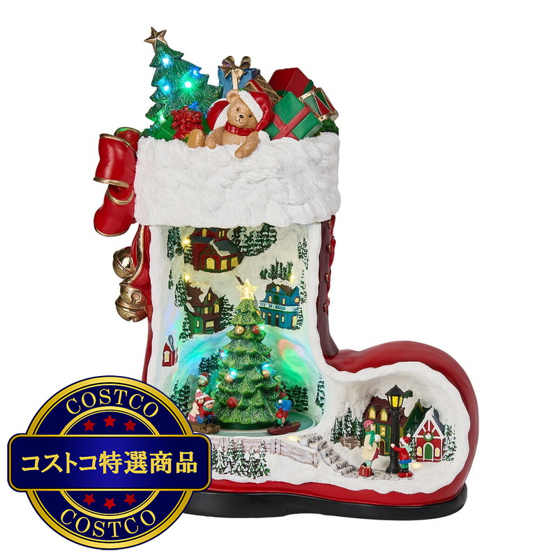 (コストコ) ブーツ型 クリスマス デコレーション 8曲入り
