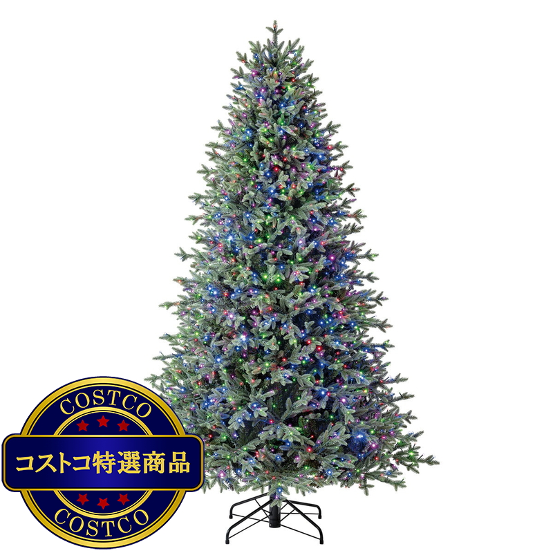 (コストコ) 約228cm クリスマスツリー 電飾付き - 画像 (3)