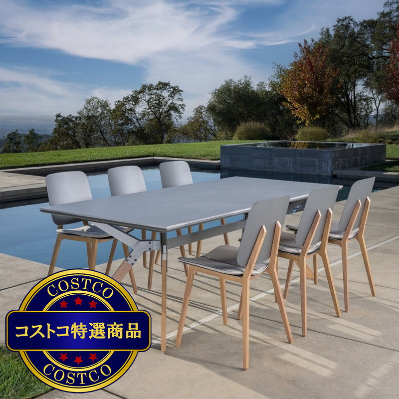 (コストコ) Biblos 7ピース ダイニングセット - 画像 (2)