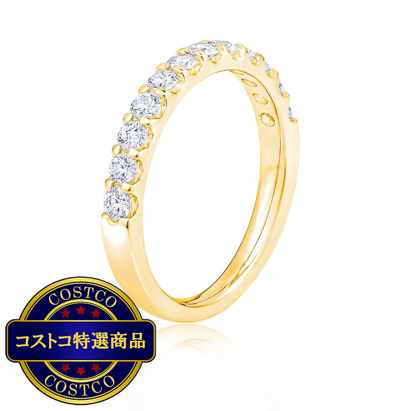 (コストコ) 18K イエローゴールド 0.50カラット 12ストーン アニバーサリー リング - 画像 (2)