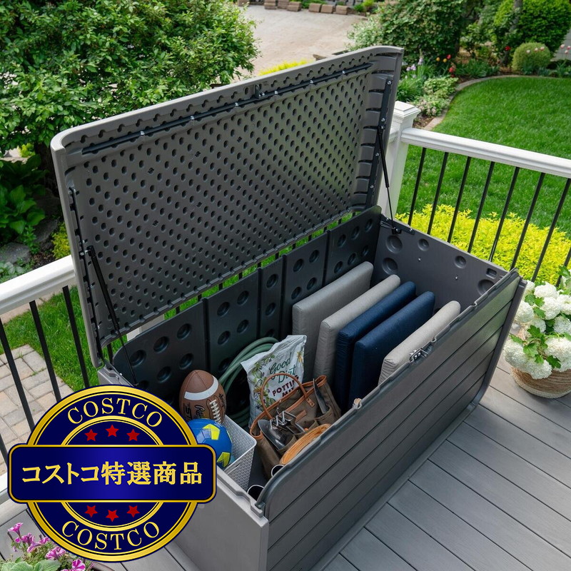 (コストコ) LIFETIME 165ガロン (750L) 屋外収納物置 - 画像 (3)