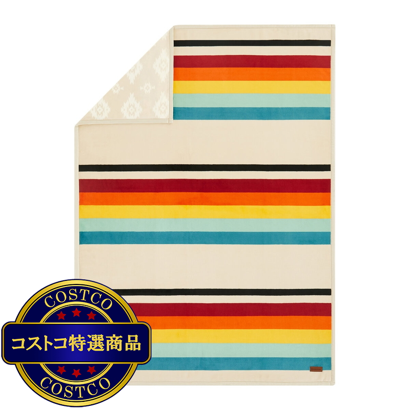 (コストコ) ペンドルトン 大判ひざ掛け リバーシブル 127cm x 177cm マウント フォーレイカー - 画像 (4)
