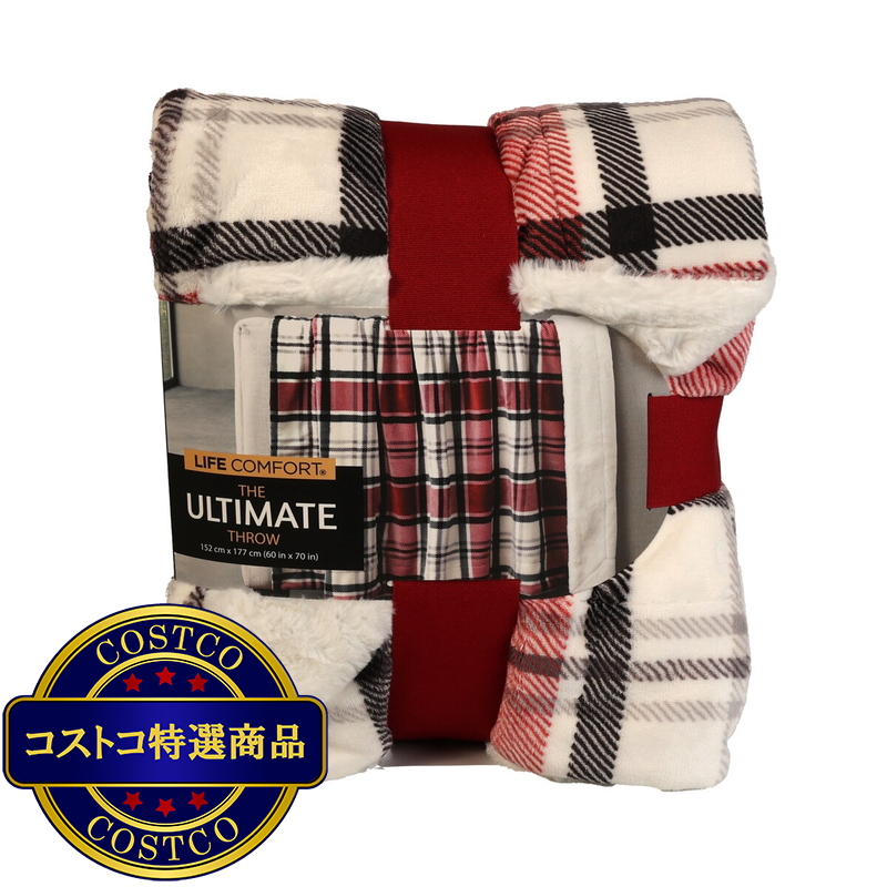 NEMCOR フェイクファー 大判ひざ掛け 152cm x 177cm