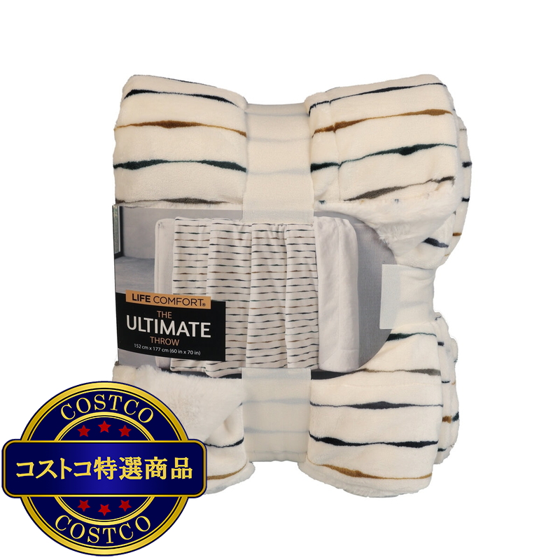 NEMCOR フェイクファー 大判ひざ掛け 152cm x 177cm