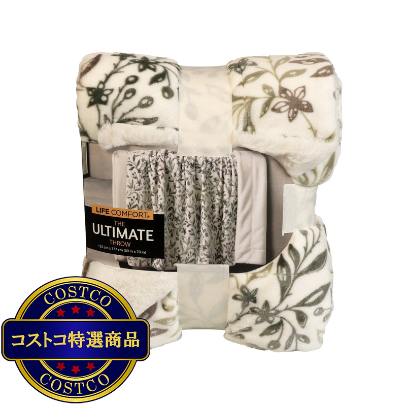 NEMCOR フェイクファー 大判ひざ掛け 152cm x 177cm