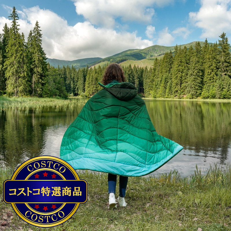 (コストコ) ウェザープルーフ ヴィンテージ フード付き アウトドア ブランケット 137 x 182 cm - 画像 (3)