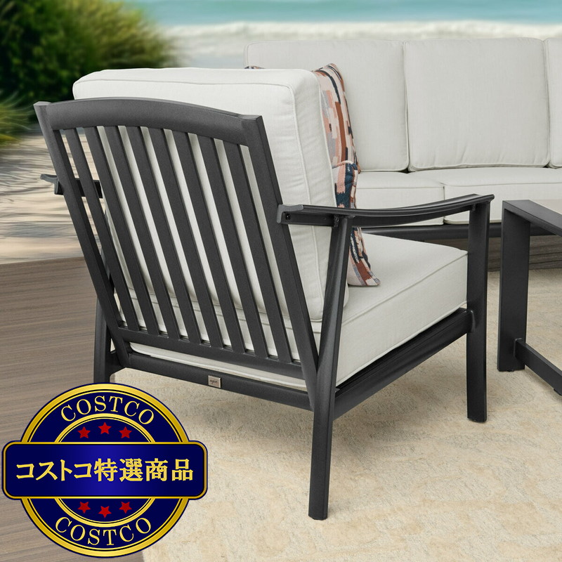 (コストコ) アジオ Stinsley 屋外用 ソファー & テーブル 4点セット - 画像 (3)