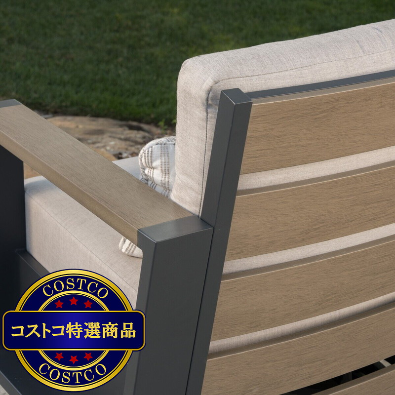 (コストコ) サンヴィラ Archer 屋外ソファテーブル 4点セット - 画像 (4)