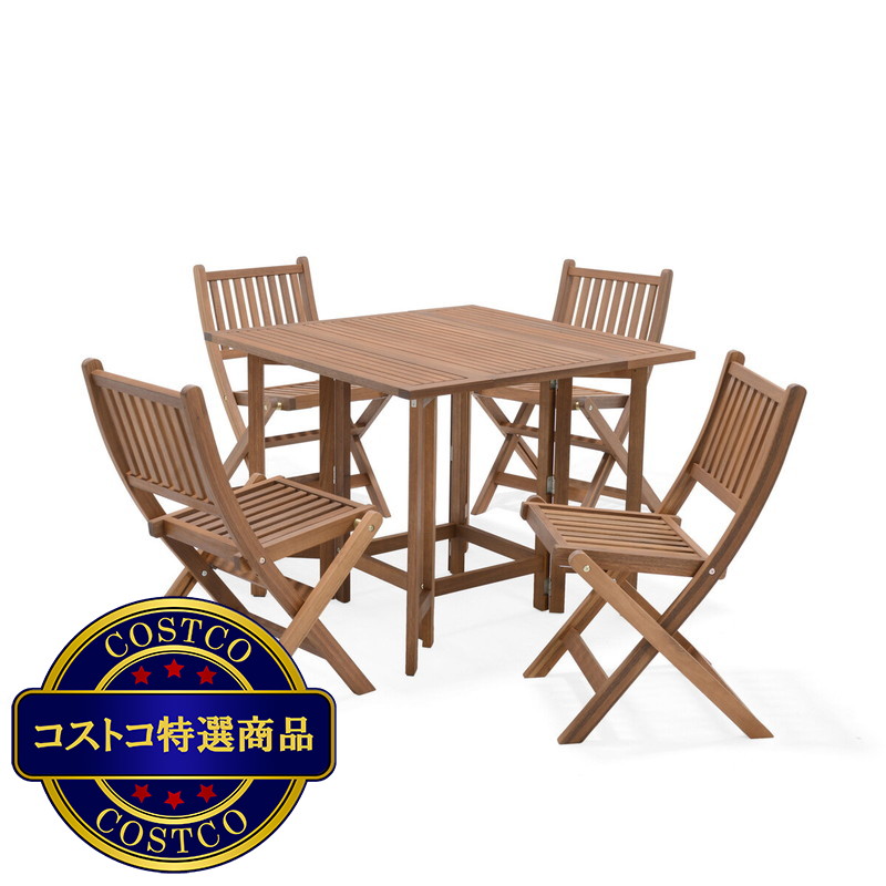 (コストコ) ESSEX ウッドダイニングセット 5PC - 画像 (2)