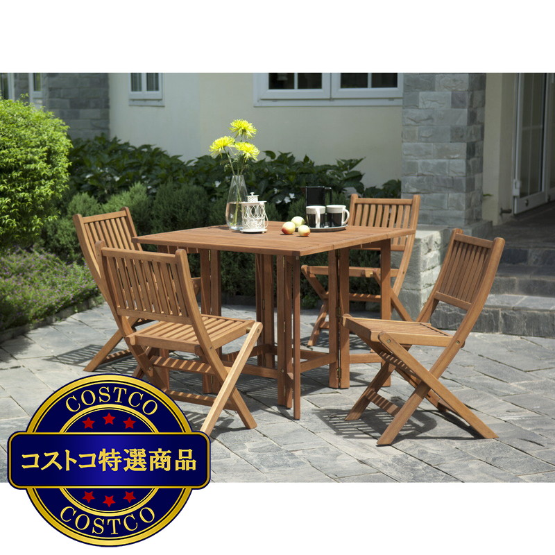 (コストコ) ESSEX ウッドダイニングセット 5PC