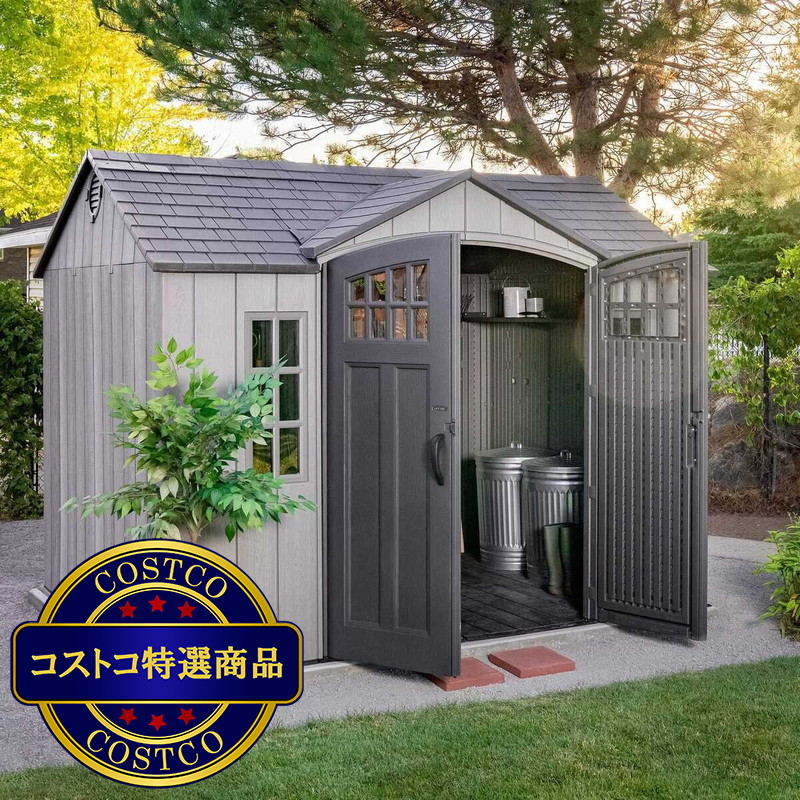 (コストコ) LIFETIME 10 X 8 フィート (3 x 2.4m) 屋外物置 - 画像 (2)