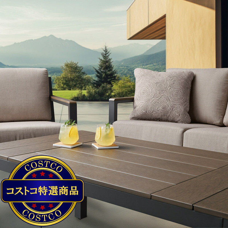 (コストコ) アジオ Stockholm 屋外用 ソファー 4点セット - 画像 (4)