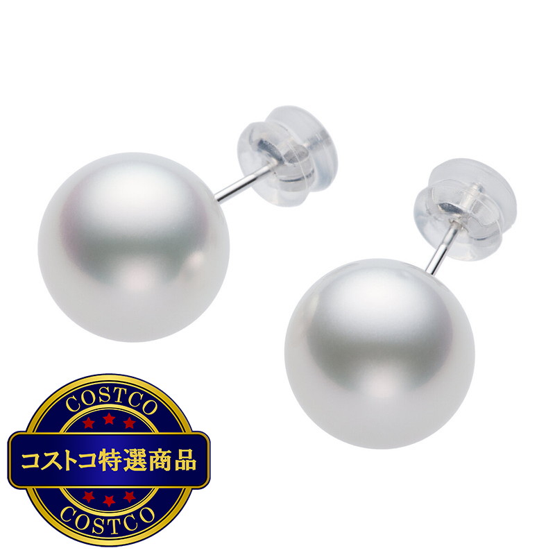 (コストコ) 白蝶 真珠 ピアス 13mm - 画像 (2)