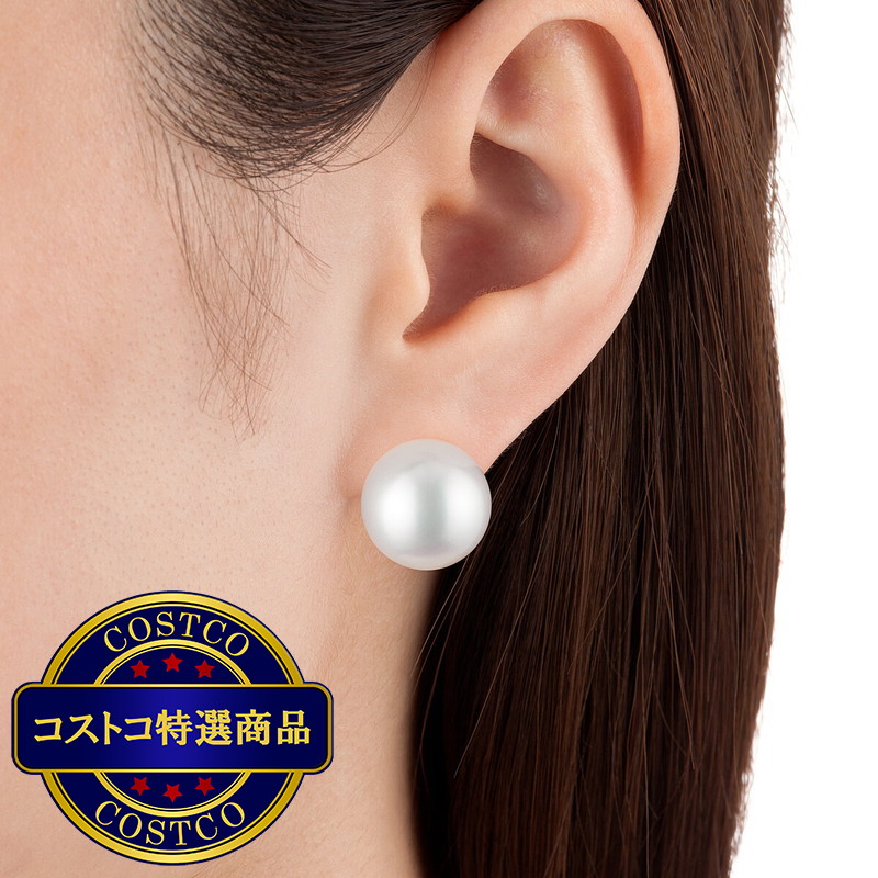 (コストコ) 白蝶 真珠 ピアス 13mm - 画像 (3)