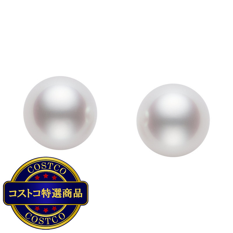 (コストコ) 白蝶 真珠 ピアス 11mm