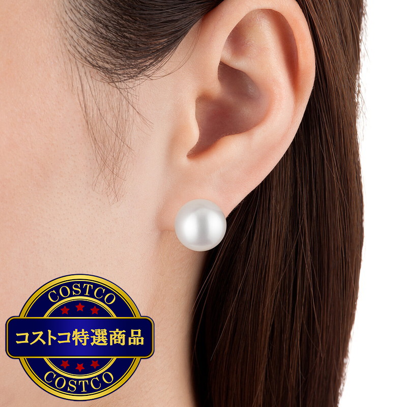 (コストコ) 白蝶 真珠 ピアス 11mm - 画像 (3)