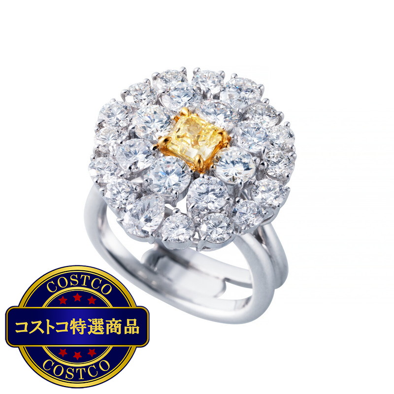 (コストコ) 18K ホワイトゴールド ダイヤモンド リング - 画像 (2)
