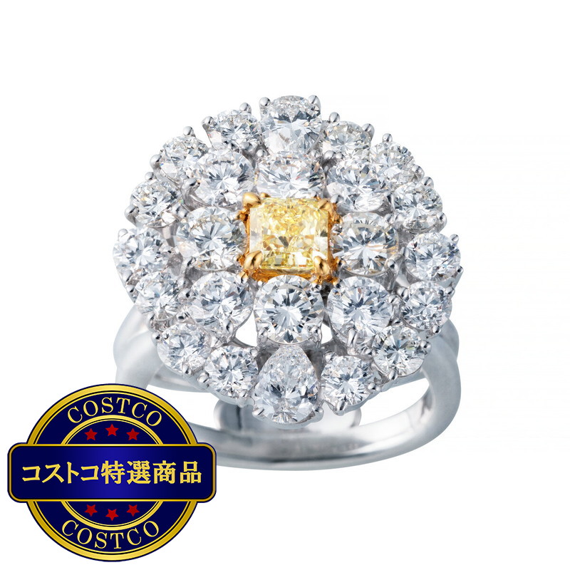 (コストコ) 18K ホワイトゴールド ダイヤモンド リング