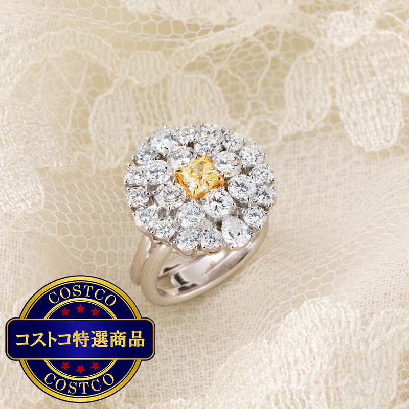 (コストコ) 18K ホワイトゴールド ダイヤモンド リング - 画像 (3)