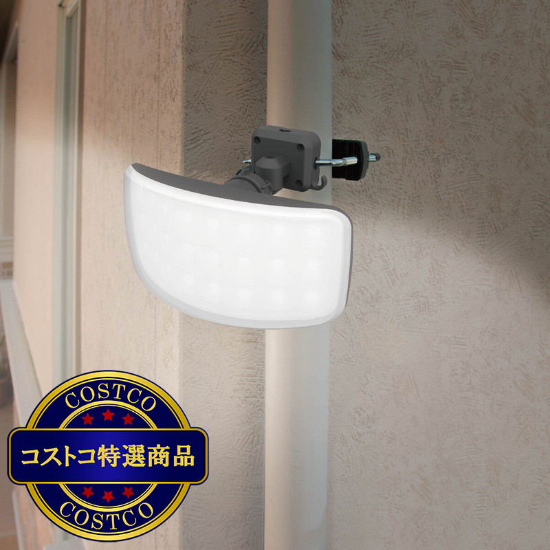(コストコ) RITEX ワイドフリーアーム式 LEDセンサーライト 27W ひもスイッチ LED-AC1027 - 画像 (2)