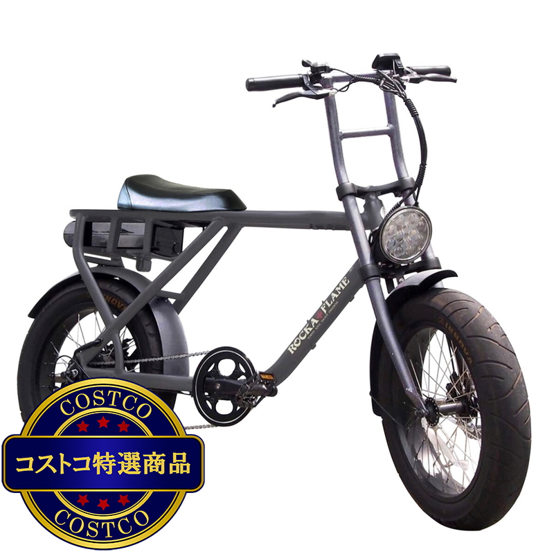 (コストコ) ROCKA FLAME 20インチ 電動アシスト ファットバイク MAKAMI ダークシルバー - 画像 (2)
